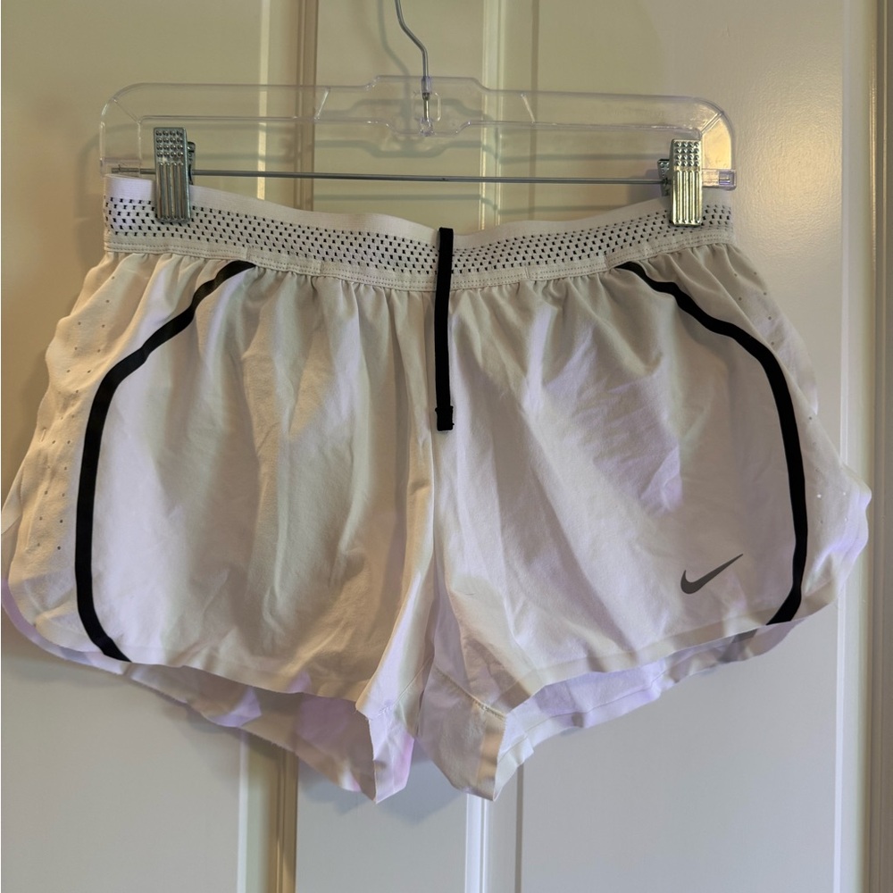 Nike Women's White Running Aeroswift Shorts